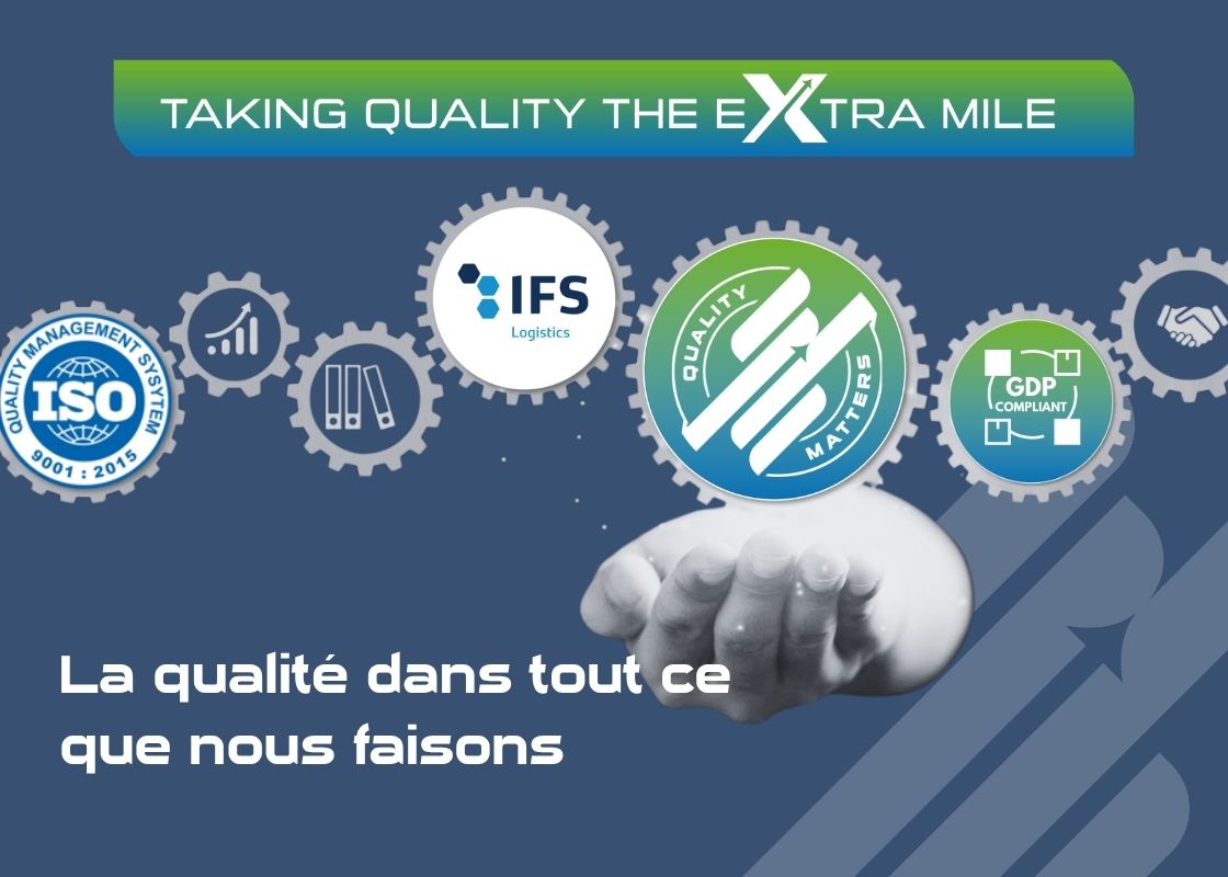 Visuel STI Freight Management illustrant l’approche qualité, les certifications et l’amélioration continue du réseau européen