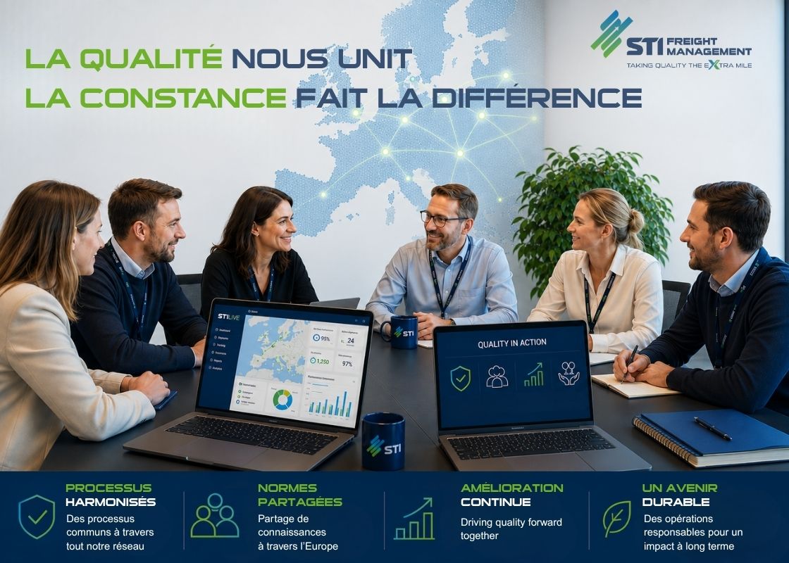 Réunion de l’équipe de STI Freight Management sur la qualité et la cohérence à l’échelle du réseau européen