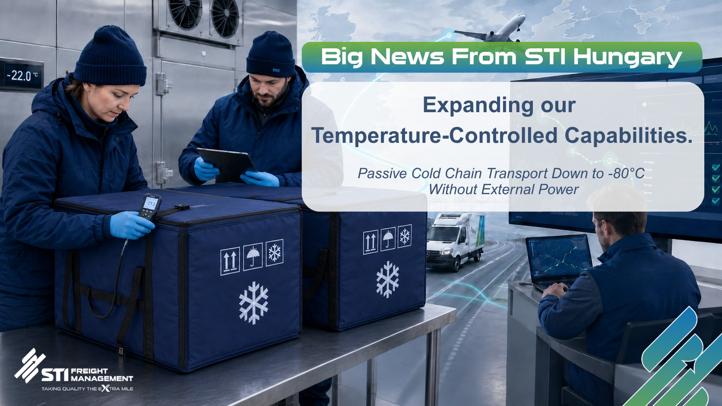Passive thermal container prepared for temperature-controlled transport