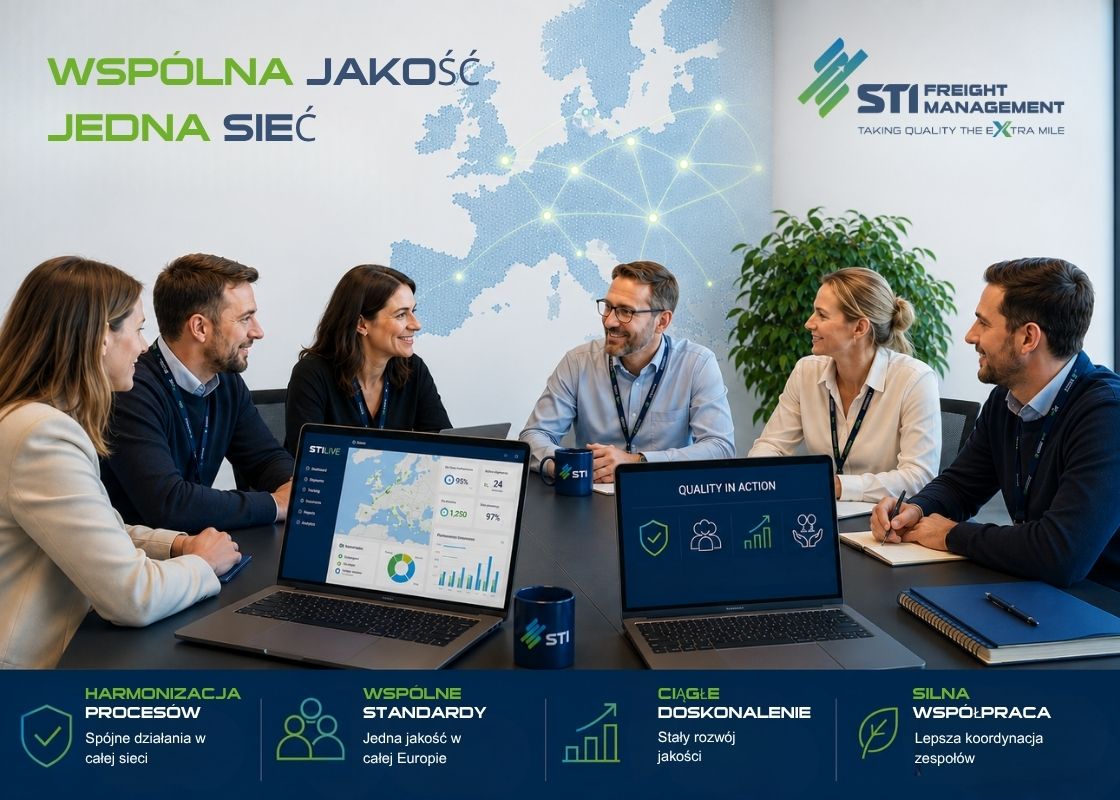 Spotkanie zespołów STI Freight Management poświęcone spójnej jakości i wspólnym standardom w europejskiej sieci logistycznej
